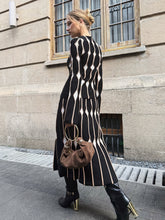 Geometric Pattern Knitted Maxi Skirt