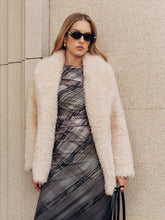Faux Fur Belted Coat