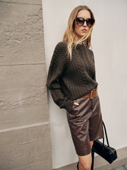 Cable Knit Loose Sweater