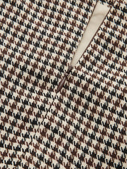 Houndstooth Midi Pencil Skirt