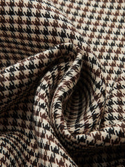 Houndstooth Midi Pencil Skirt