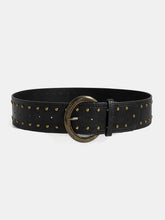 Studded Detail Wide Belt