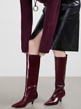 Pointed Toe Knee-High Boots