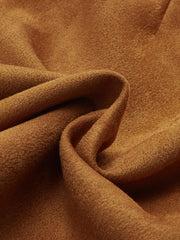 Suede Effect Ruched Mini Skirt