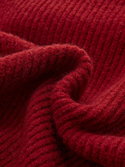 Turtleneck Ribbed Sweater Vest