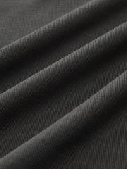 Contrast Collar Fitted Long-Sleeve Top