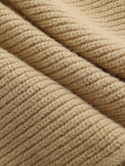 Asymmetric Wrap Knit Sweater