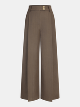 High-Waist Pleated Wide-Leg Pants