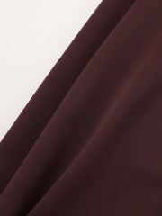 Faux Leather Panel Lantern Sleeve Blouse