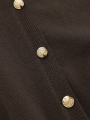 Cinched Waist Knit Shirt Dress