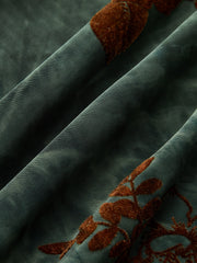 Floral Asymmetric Ruffle Long Sleeve Top