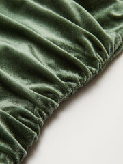 Velvet Draped Sleeveless Top