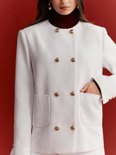 Metal Double-Breasted Tweed Blazer