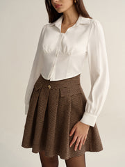 Corset Style Button-Up Shirt