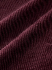 Belted Corduroy Straight-Leg Pants