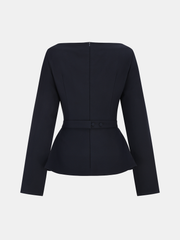 Long Sleeve Asymmetric Blouse