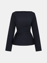 Long Sleeve Asymmetric Blouse