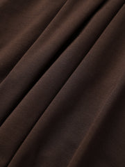 Mock Neck Ruched Modal Long-Sleeve Top