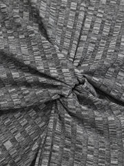 Mock Neck Twisted Side Slit Midi Dress