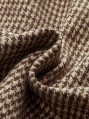 Belted Houndstooth Tweed Shorts