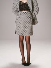 Polka Dot A-Line Mini Skirt