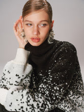 Gradient Wool-Blend Turtleneck Sweater