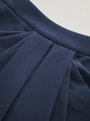 Pleated Detail Mid-Waist Maxi Skirt