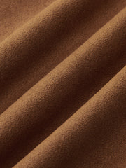 Lace Hem Suede Effect Mini Skirt