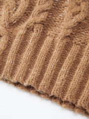 Solid Braided Sweater