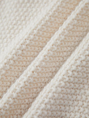 Oversized Mockneck Cable Knit Jumper