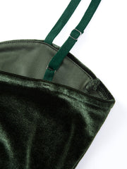 Velvet Adjustable Strap Cami Top