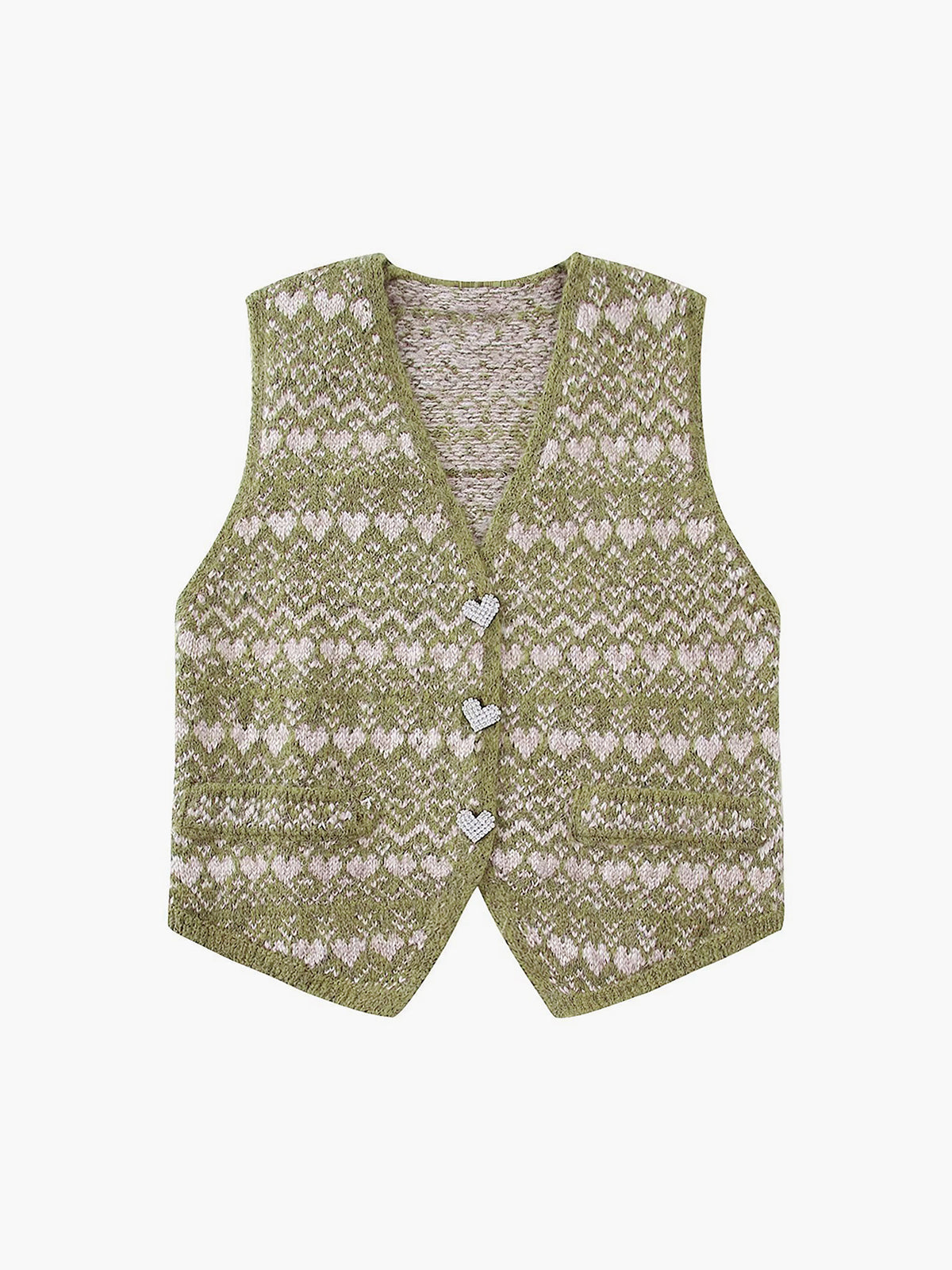 Cross My Heart Button Down Knit Vest