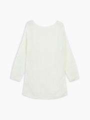 Sheer Open Knit Oversized Sweater