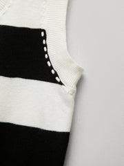 Contrast Stitch Stripe Tank Top