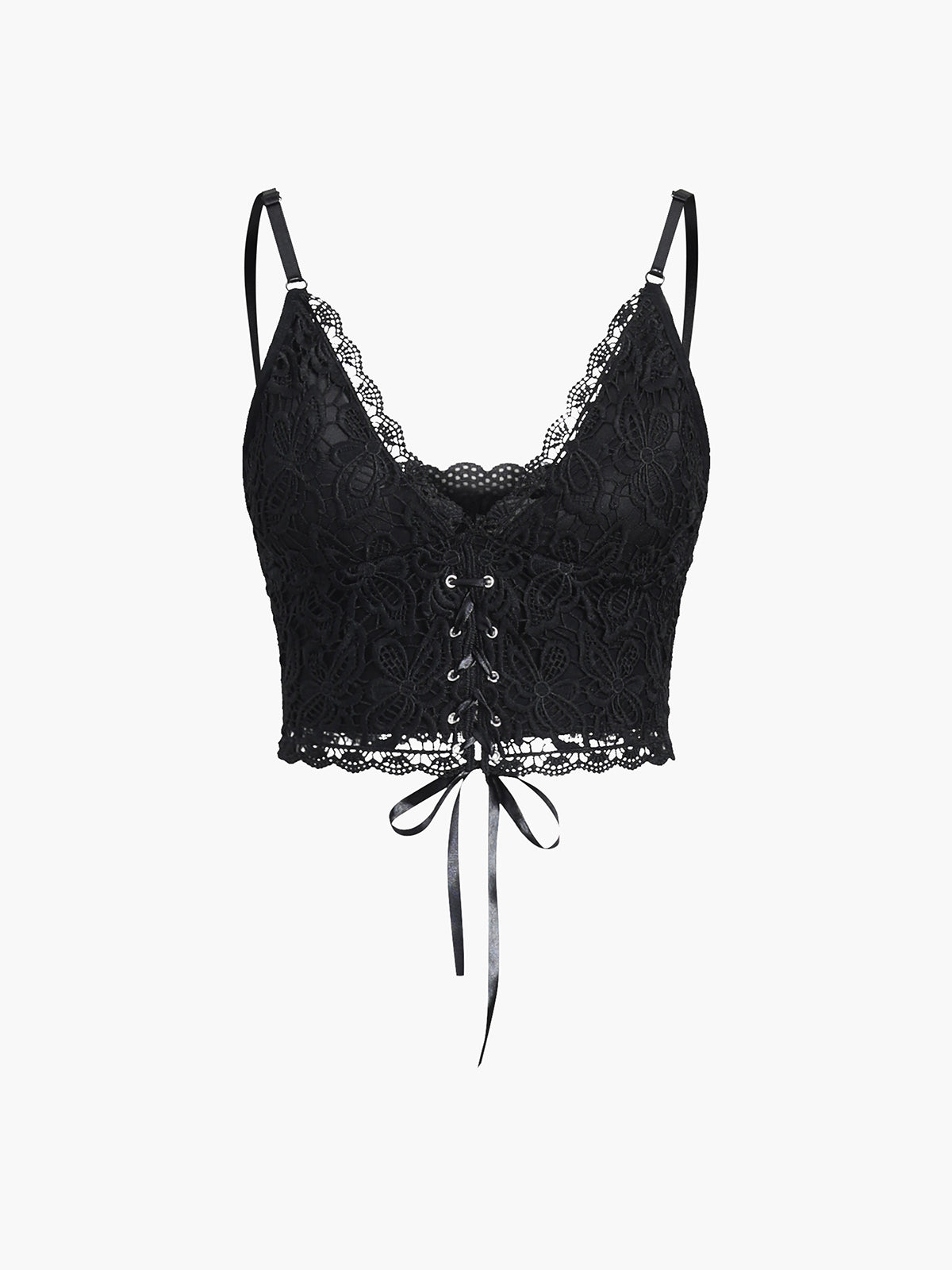 Lace Up Backless Cami Top