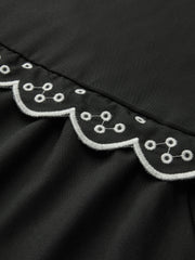 Ruffle Print Knotted Blouse