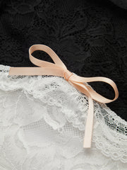 Colorblock Lace Halter Top