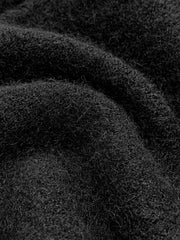 Cable Knit-Trim Breasted Cardigan