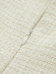 Tweed Pleated Strappy Dress