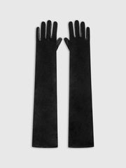 Long Evening Velvet Dress Gloves
