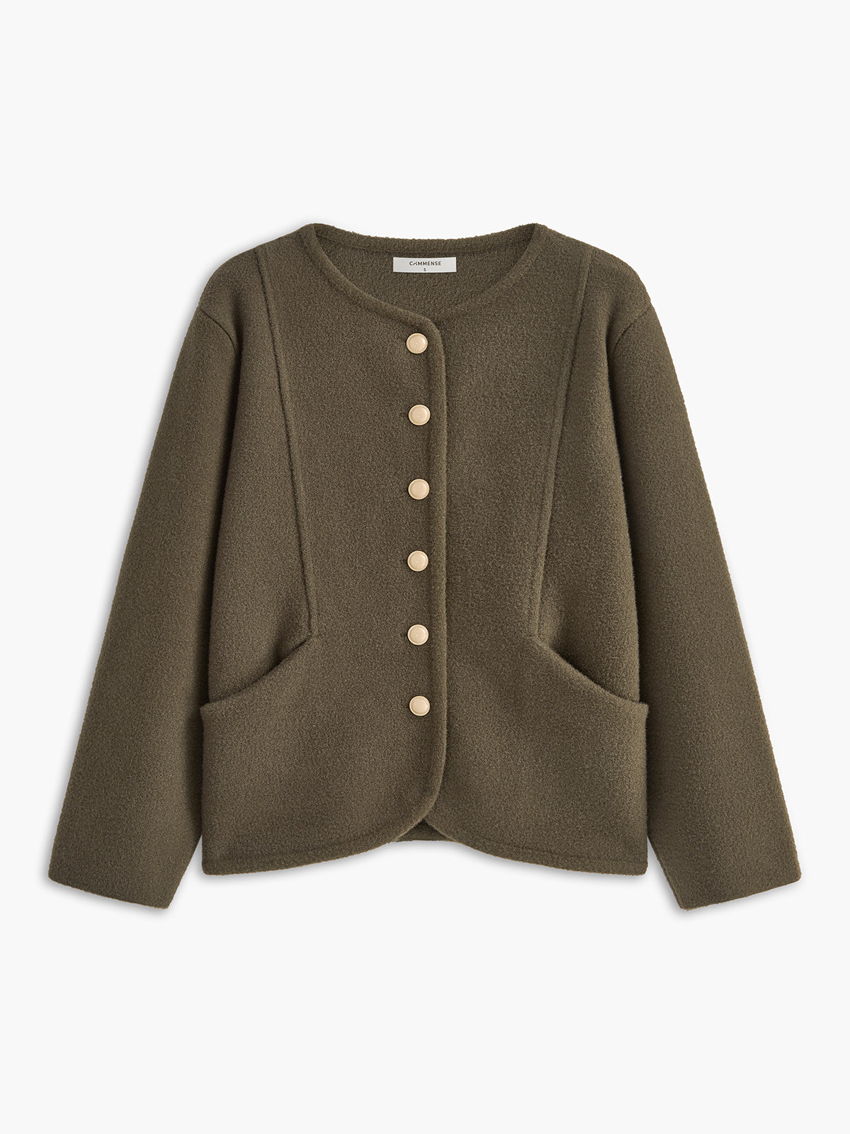 Elegant Button Pockets Cardigan