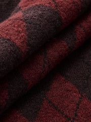 Retro Rhombic-Pattern Sweater