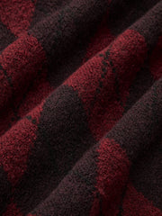 Retro Rhombic-Pattern Sweater