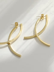 Geometric Stud Pendant  Earrings