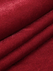 Mock Neck Knotted Velvet Dress