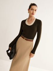 2 in 1 Ribbed Knit Top