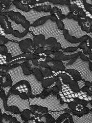 Sheer Lace Keyhole Cut-Out Dress With Ruched Design