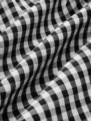 Plaid Button Front Cami Dress