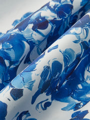 Floral Print Tie-Strap Sweetheart Dress