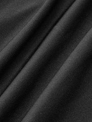 Asymmetrical Collar Pleated T-Shirt